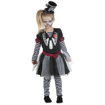 Dívčí šaty skeleton