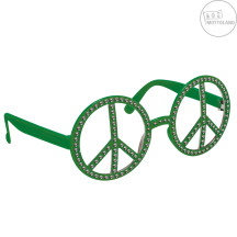 Brýle Hippie s kamínky zelené