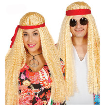 Paruka hippie blond se stuhou