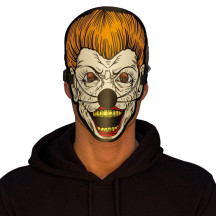 Led svítící maska Scary Clown, viz. video.
