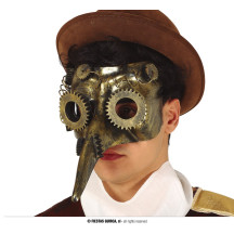 Maska - s nosem STEAMPUNK