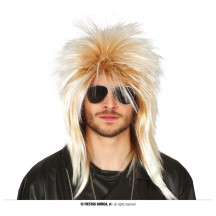 Blond rocker paruka