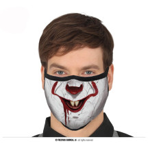 Rouška klaun se špičáky