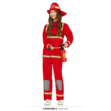 Hasičský oblek červený unisex