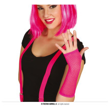 Rukavice síť. bezprsté fuchsia
