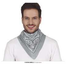 Tmavě šedý kovbojský šátek