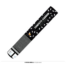 Konfety vystřelovací 40 cm bílé papírky
