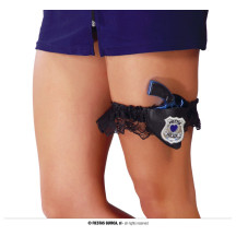 Podvazek s policejní pistolí