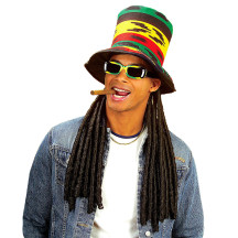 Widmann Reggae - Rasta klobouk s dredy