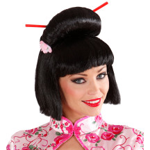 Widmann Geisha paruka s květem